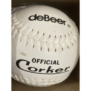 DeBeer Official Corker No. TC12 Tuff Cover Tite Softball White